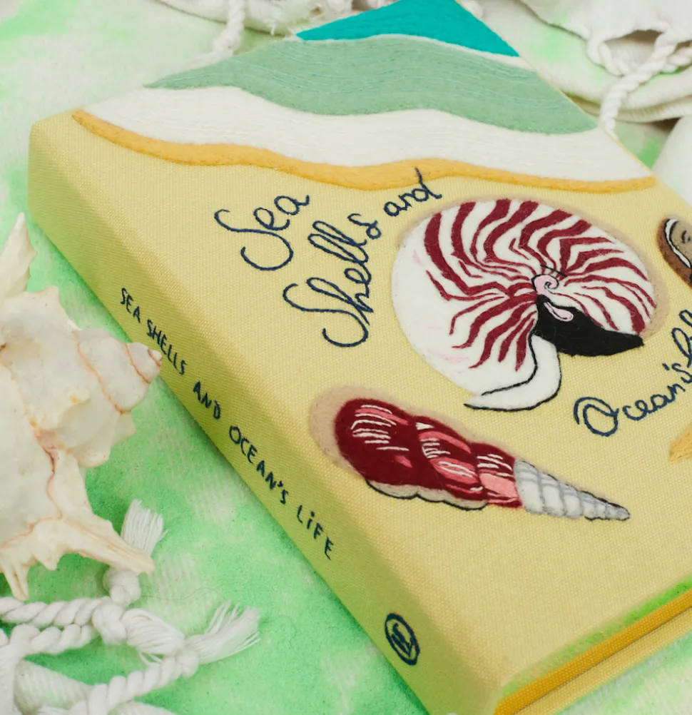 Non-Strapped|Book Clutch<Olympia Le-Tan Seashells and Ocean's Life