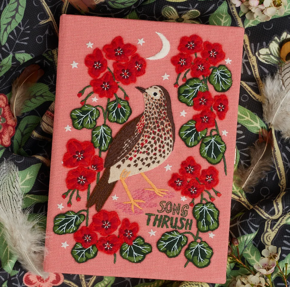 Strapped|Book Clutch<Olympia Le-Tan Song Thrush Bird by Lee Foster Wilson (Strapped)