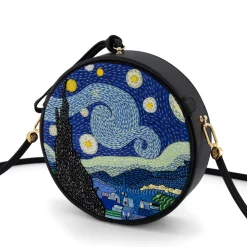 Non-Strapped|Caviar<Olympia Le-Tan Starry Night Van Gogh (Caviar Oversize)