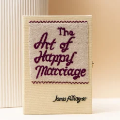 Strapped|Mini Book Clutch<Olympia Le-Tan The Art of Happy Marriage White (Mini – Strapped)