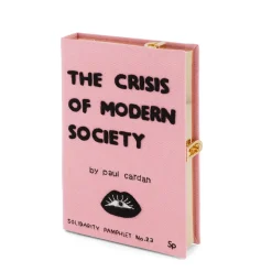 Strapped|Book Clutch<Olympia Le-Tan The Crisis of Modern Society (Mini – Strapped)