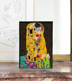 Strapped|Book Clutch<Olympia Le-Tan The Kiss Klimt Black (Strapped)