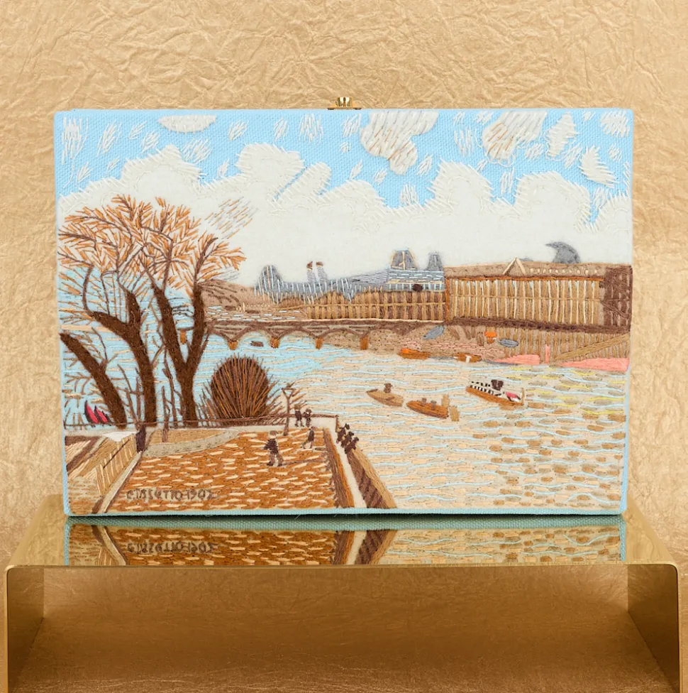 Non-Strapped|Book Clutch<Olympia Le-Tan The Louvre Paris Pissarro