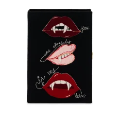 Non-Strapped|Book Clutch<Olympia Le-Tan Vampire Lips