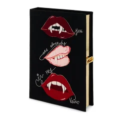 Non-Strapped|Book Clutch<Olympia Le-Tan Vampire Lips