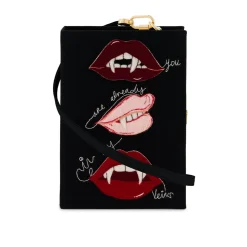 Strapped|Book Clutch<Olympia Le-Tan Vampire Lips (Strapped)