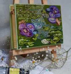 Non-Strapped|Book Clutch<Olympia Le-Tan Waterlilies Monet