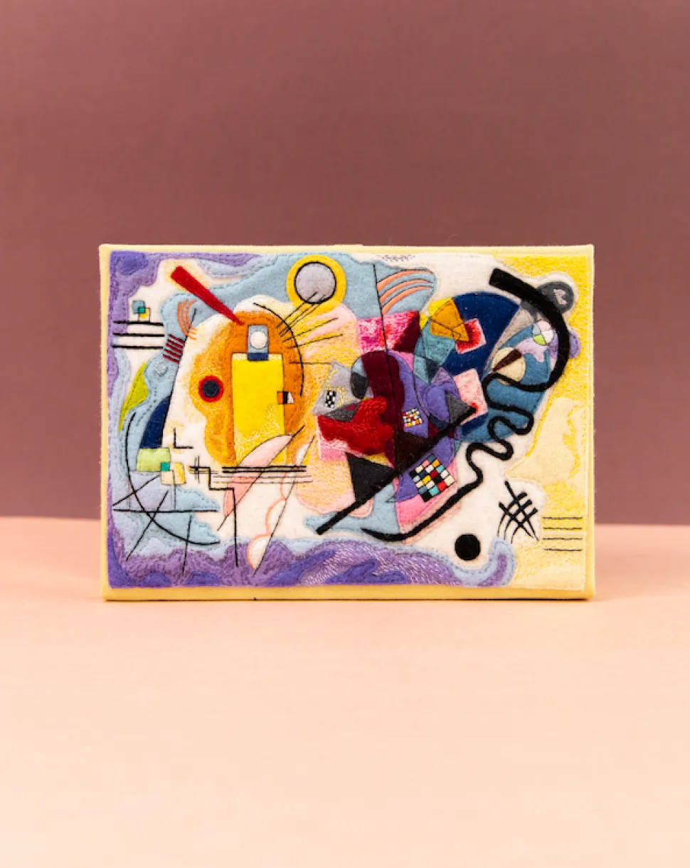 Non-Strapped|Book Clutch<Olympia Le-Tan Yellow-Red-Blue